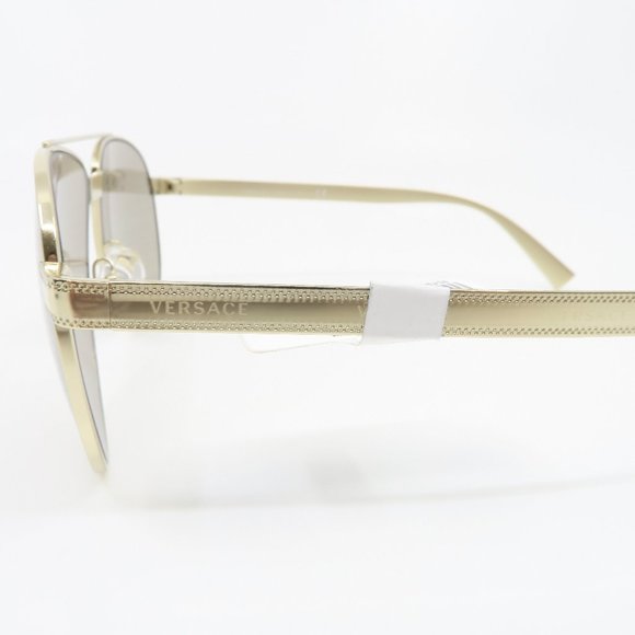 Versace Gold Aviator Logo Lens VE 2209 1252/V3 - Picture 5 of 10